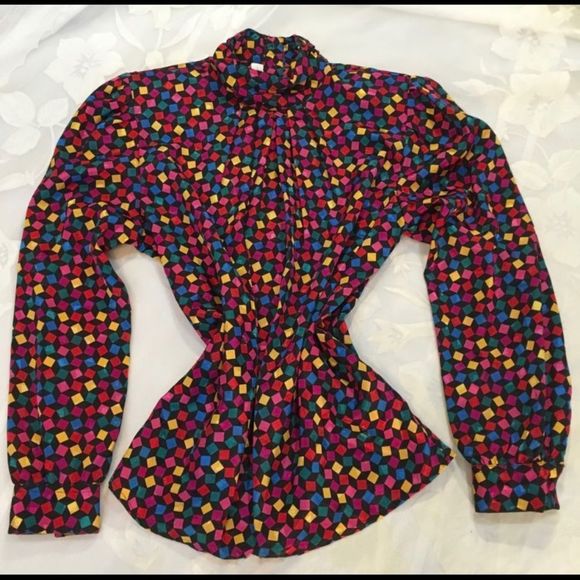 Vintage Laura & Jayne Collection Confetti Blouse - Picture 6 of 6